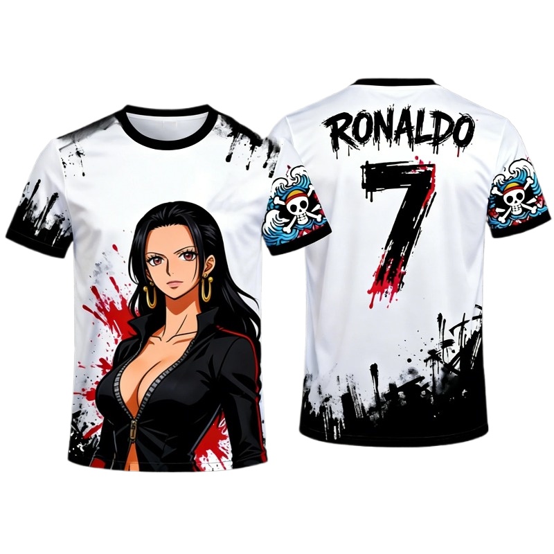 One Piece Luffy No.7 Co-brande - Streetwear Brand Jersey recension och pris