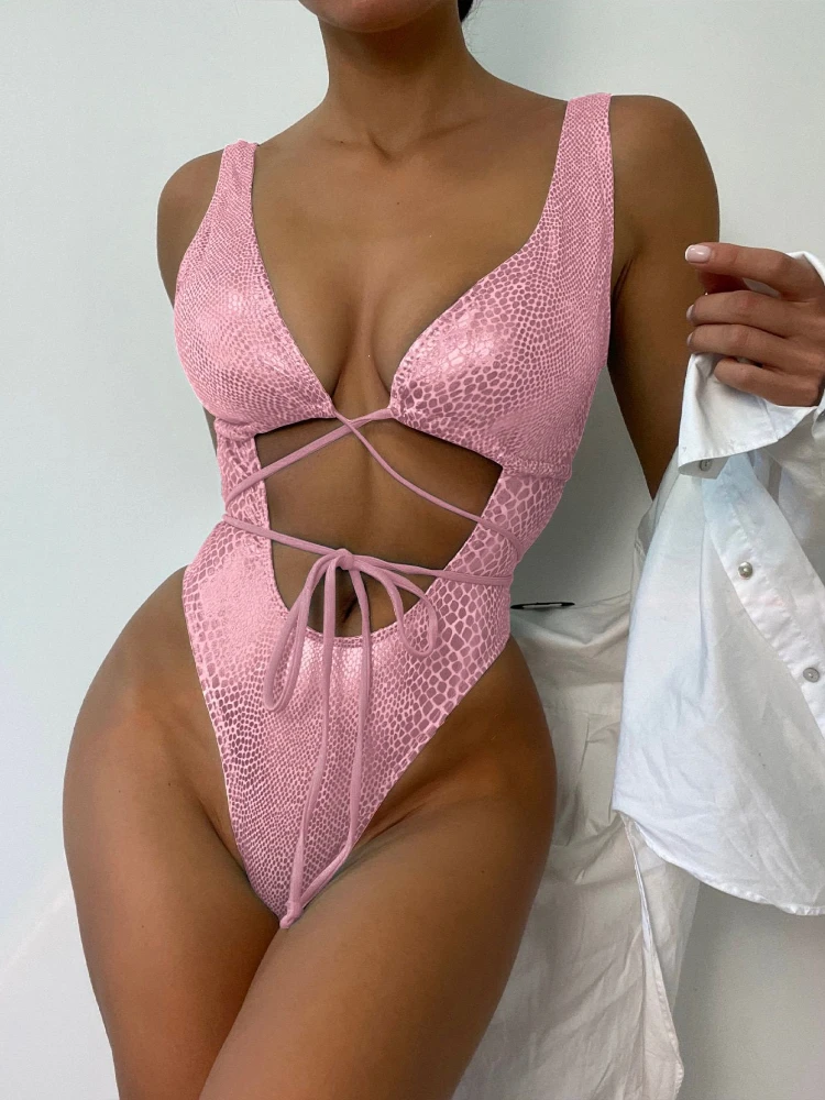 Sexy Pink Snake Print Swimwear - A Bathing Ape Camo recension och pris