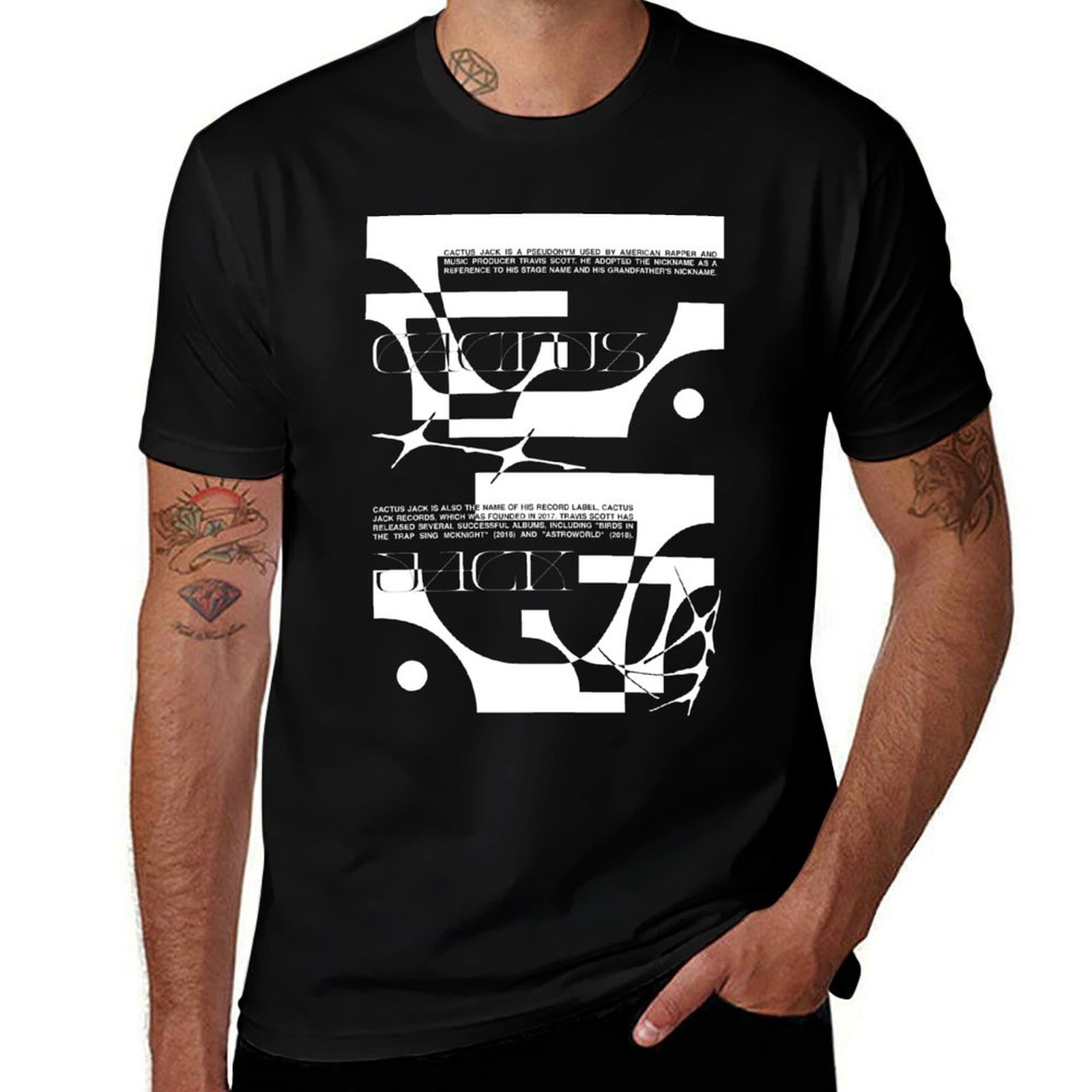 cactus jack T-Shirt Plus Size  - Cactus Jack Tee recension och pris