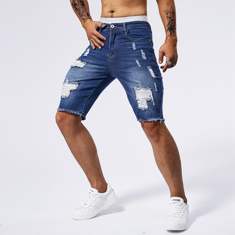 2025 Summer New Men's Ripped D - Streetwear Brands recension och pris