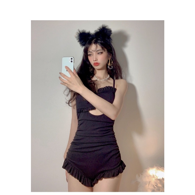 Women's Red Ruffled One-piece  - A Bathing Ape Camo recension och pris