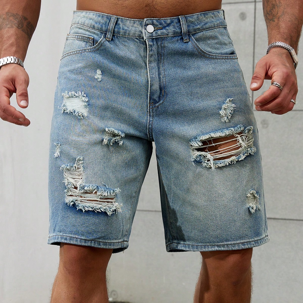 New Fashion Mens Ripped Short  - Streetwear Brands recension och pris